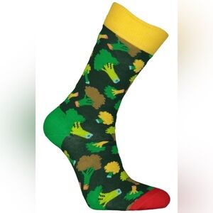 NWT Happy Socks Broccoli Green Multicolor Socks